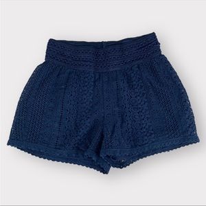 Maurices Lace Navy Shorts Boho Size XS